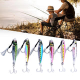 Maxbell 6 Pieces Fishing Lures Baits Saltwater Hard Baits Fishing Jigs Jigging Lures 4.5cmx2cmx1cm