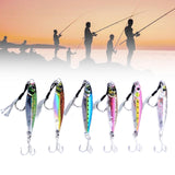 Maxbell 6 Pieces Fishing Lures Baits Saltwater Hard Baits Fishing Jigs Jigging Lures 4.5cmx2cmx1cm