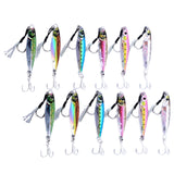 Maxbell 6 Pieces Fishing Lures Baits Saltwater Hard Baits Fishing Jigs Jigging Lures 4.5cmx2cmx1cm
