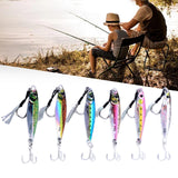 Maxbell 6 Pieces Fishing Lures Baits Saltwater Hard Baits Fishing Jigs Jigging Lures 5cmx2cmx1cm