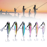 Maxbell 6 Pieces Fishing Lures Baits Saltwater Hard Baits Fishing Jigs Jigging Lures 5cmx2cmx1cm