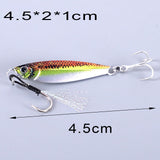Maxbell 6 Pieces Fishing Lures Baits Saltwater Hard Baits Fishing Jigs Jigging Lures 5cmx2cmx1cm