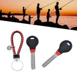 Maxbell Fishing Hook Sharpener Practical Fly Fishing Hook File Hook Sharpening Stone with Keychain Strap