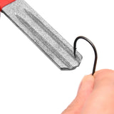 Maxbell Fishing Hook Sharpener Practical Fly Fishing Hook File Hook Sharpening Stone with Keychain Strap