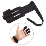 Maxbell Finger Training Tool Hunting Glove Elastic Right Left Hand 3 Fingers Black