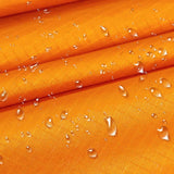 Maxbell Rain Poncho with Hood Portable Rainwear Raincoat for Outdoor Camping Fishing Orange Sleeveless