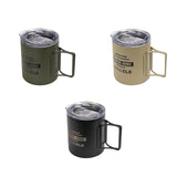 Maxbell Camping Mug Double Wall Vacuum Insulated Rustproof Reusable 11oz Camping Cup Green