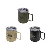 Maxbell Camping Mug Double Wall Vacuum Insulated Rustproof Reusable 11oz Camping Cup Green