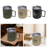 Maxbell Camping Mug Double Wall Vacuum Insulated Rustproof Reusable 11oz Camping Cup Green
