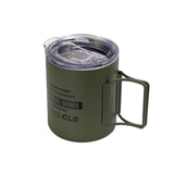 Maxbell Camping Mug Double Wall Vacuum Insulated Rustproof Reusable 11oz Camping Cup Green
