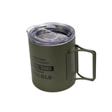 Maxbell Camping Mug Double Wall Vacuum Insulated Rustproof Reusable 11oz Camping Cup Green