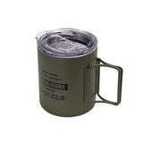 Maxbell Camping Mug Double Wall Vacuum Insulated Rustproof Reusable 11oz Camping Cup Green