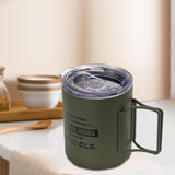 Maxbell Camping Mug Double Wall Vacuum Insulated Rustproof Reusable 11oz Camping Cup Green