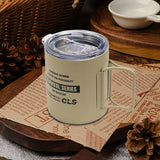 Maxbell Camping Mug Double Wall Vacuum Insulated Rustproof Reusable 11oz Camping Cup Khaki