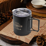 Maxbell Camping Mug Double Wall Vacuum Insulated Rustproof Reusable 11oz Camping Cup Black