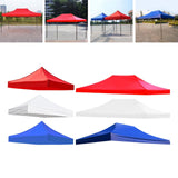 Maxbell Tent Top Cover Shelter Waterproof Canopy Cover Only for Summer Outdoor Beach 300x300cm red