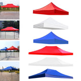 Maxbell Tent Top Cover Shelter Waterproof Canopy Cover Only for Summer Outdoor Beach 300x300cm red