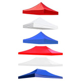 Maxbell Tent Top Cover Shelter Waterproof Canopy Cover Only for Summer Outdoor Beach 300x300cm red