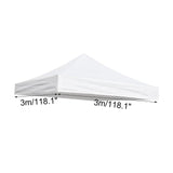 Maxbell Tent Top Cover Shelter Waterproof Canopy Cover Only for Summer Outdoor Beach 300x300cm white