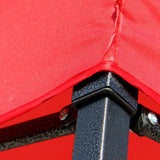 Maxbell Tent Top Cover Shelter Waterproof Canopy Cover Only for Summer Outdoor Beach 300x450cm red