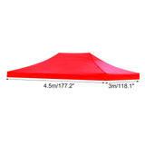 Maxbell Tent Top Cover Shelter Waterproof Canopy Cover Only for Summer Outdoor Beach 300x450cm red