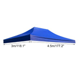 Maxbell Tent Top Cover Shelter Waterproof Canopy Cover Only for Summer Outdoor Beach 300x450cm blue
