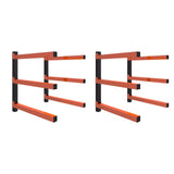 Maxbell 4x Wall Mount Wood Organizer Sturdy Lumber Rack for Basement Garage Workshop