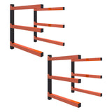 Maxbell 4x Wall Mount Wood Organizer Sturdy Lumber Rack for Basement Garage Workshop
