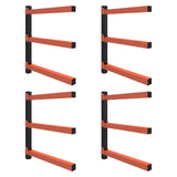 Maxbell 4x Wall Mount Wood Organizer Sturdy Lumber Rack for Basement Garage Workshop