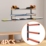 Maxbell 4x Wall Mount Wood Organizer Sturdy Lumber Rack for Basement Garage Workshop