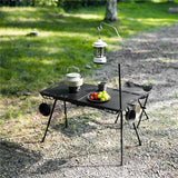 Maxbell Folding Table Portable Furniture Outdoor Table for Travel Garden Backpacking Black