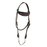 Maxbell Horse Bridle with Reins PU Leather Western Saddles Harness Horse Riding Rope Black