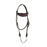 Maxbell Horse Bridle with Reins PU Leather Western Saddles Harness Horse Riding Rope Black