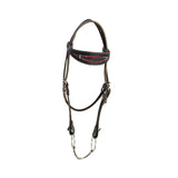 Maxbell Horse Bridle with Reins PU Leather Western Saddles Harness Horse Riding Rope Black