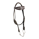 Maxbell Horse Bridle with Reins PU Leather Western Saddles Harness Horse Riding Rope Brown