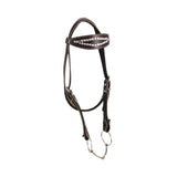 Maxbell Horse Bridle with Reins PU Leather Western Saddles Harness Horse Riding Rope Brown