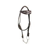 Maxbell Horse Bridle with Reins PU Leather Western Saddles Harness Horse Riding Rope Brown