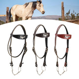 Maxbell Horse Bridle with Rein Sturdy Harness Horse Riding Rope Equestrian Equipment Black