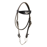 Maxbell Horse Bridle with Rein Sturdy Harness Horse Riding Rope Equestrian Equipment Black