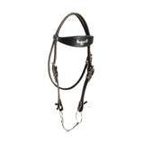 Maxbell Horse Bridle with Rein Sturdy Harness Horse Riding Rope Equestrian Equipment Black