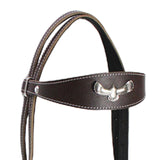 Maxbell Horse Bridle with Rein Sturdy Harness Horse Riding Rope Equestrian Equipment Brown
