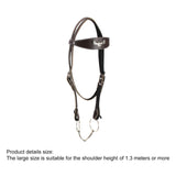 Maxbell Horse Bridle with Rein Sturdy Harness Horse Riding Rope Equestrian Equipment Brown