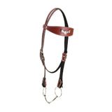 Maxbell Horse Bridle with Rein Sturdy Harness Horse Riding Rope Equestrian Equipment Red
