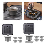 Maxbell Titanium Kung Fu Tea Set Lightweight Tea Bowl Set for Office Outdoor Picnics Without Tea Tray