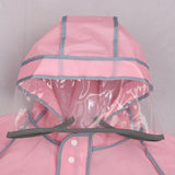 Maxbell Children Raincoat Waterproof for Students with Schoolbag Rain Poncho for Kid