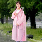 Maxbell Children Raincoat Waterproof for Students with Schoolbag Rain Poncho for Kid