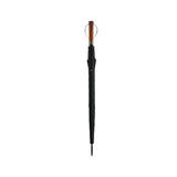 Maxbell Travel Umbrella Wooden Handle Umbrella for Outdoor Activities Camping Travel Black