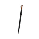Maxbell Travel Umbrella Wooden Handle Umbrella for Outdoor Activities Camping Travel Black