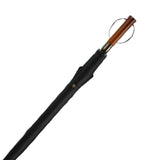 Maxbell Travel Umbrella Wooden Handle Umbrella for Outdoor Activities Camping Travel Black