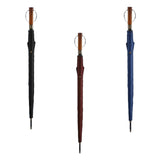 Maxbell Travel Umbrella Wooden Handle Umbrella for Outdoor Activities Camping Travel Black